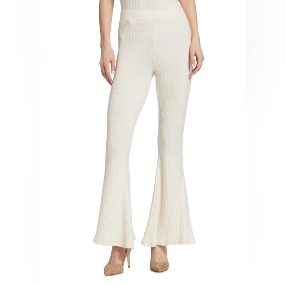 L'AGENCE Kiki Flared Knit Pull-On Pants, size M, brand new with tag